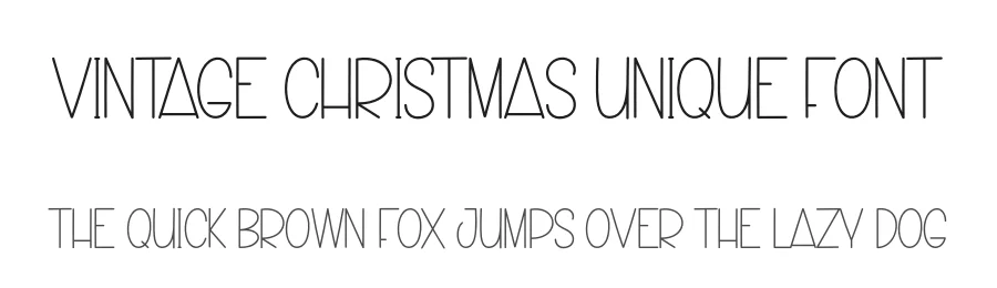 Vintage Christmas Unique Font by creativeletter — Display Font