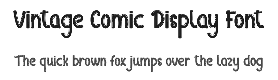 Vintage Comic Display Font by creativeletter — Script Handwritten Font