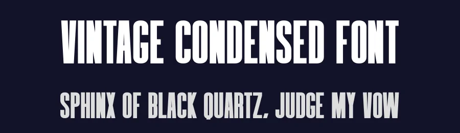 Vintage Condensed Font by Craftedtype — Decorative Font — thumbnail 2