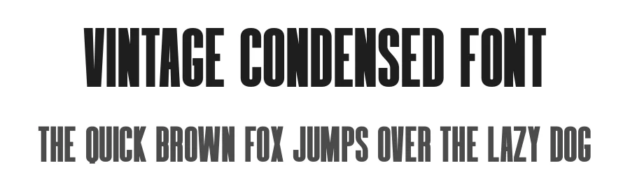 Vintage Condensed Font by Craftedtype — Decorative Font