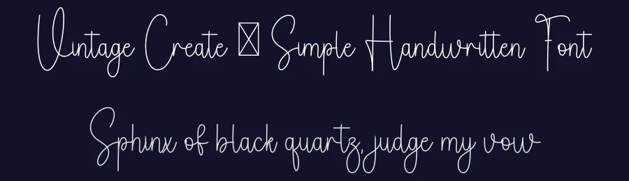 Vintage Create – Simple Handwritten Font by freshtypeink — Script Handwritten Font — thumbnail 2