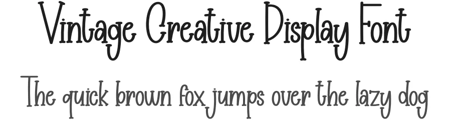 Vintage Creative Display Font by creativeletter — Script Handwritten Font
