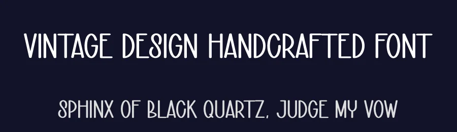 Vintage Design Handcrafted Font by andikastudio — Display Font — thumbnail 2