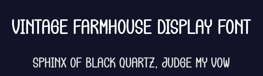 Vintage Farmhouse Display Font by andikastudio — Display Font — thumbnail 2