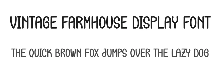 Vintage Farmhouse Display Font by andikastudio — Display Font