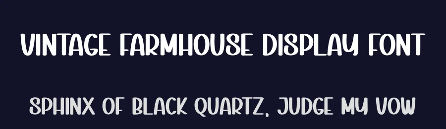 Vintage Farmhouse Display Font by creativeletter — Display Font — thumbnail 2
