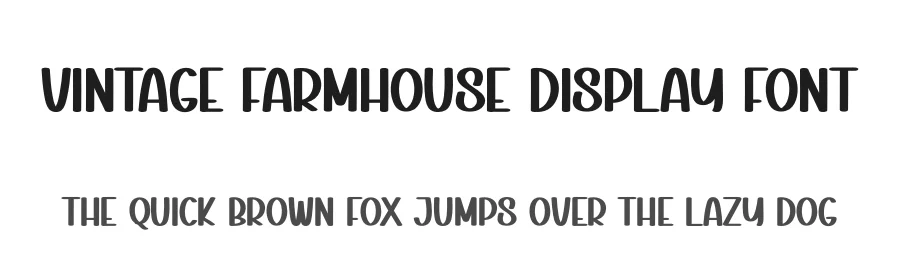 Vintage Farmhouse Display Font by creativeletter — Display Font