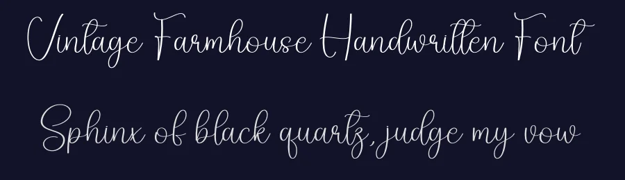 Vintage Farmhouse Handwritten Font by creativeletter — Script Handwritten Font — thumbnail 2