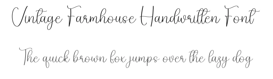 Vintage Farmhouse Handwritten Font by creativeletter — Script Handwritten Font