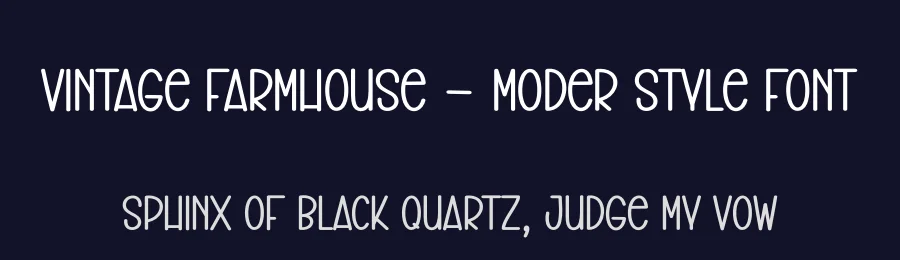 Vintage Farmhouse – Moder Style Font by creativeletter — Display Font — thumbnail 2