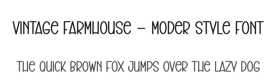 Vintage Farmhouse – Moder Style Font by creativeletter — Display Font