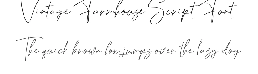 Vintage Farmhouse Script Font by creativeletter — Script Handwritten Font
