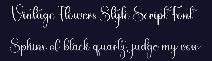 Vintage Flowers Style Script Font by freshtypeink — Script Handwritten Font — thumbnail 2