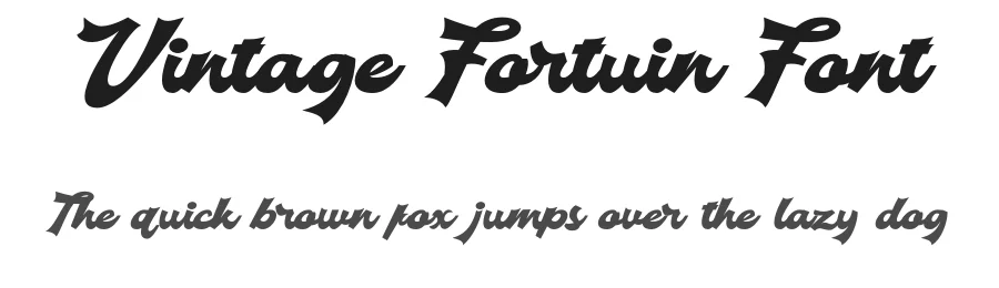 Vintage Fortuin Font by Nadiratype — Script Handwritten Font