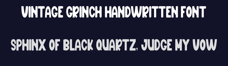 Vintage Grinch Handwritten Font by inermediaSTUDIO — Display Font — thumbnail 2