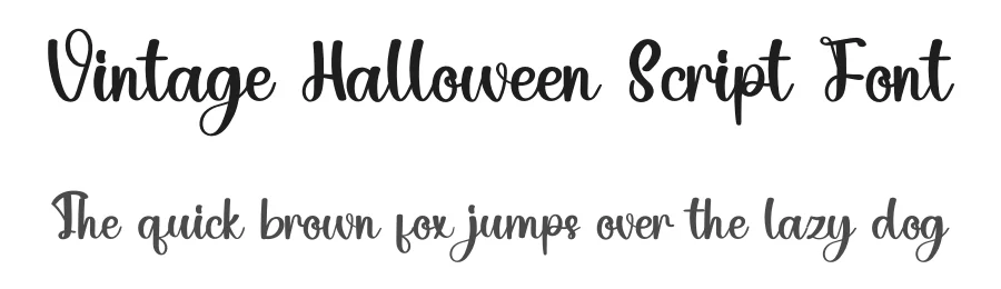 Vintage Halloween Script Font by inermediaSTUDIO — Script Handwritten Font