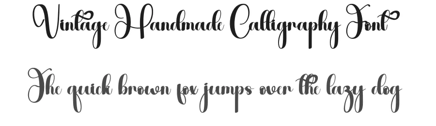 Vintage Handmade Calligraphy Font by andikastudio — Script Handwritten Font