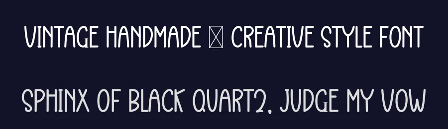 Vintage Handmade – Creative Style Font by freshtypeink — Display Font — thumbnail 2