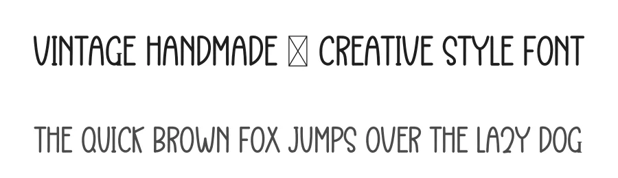 Vintage Handmade – Creative Style Font by freshtypeink — Display Font