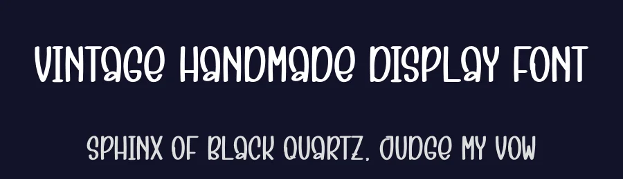 Vintage Handmade Display Font by creativeletter — Display Font — thumbnail 2