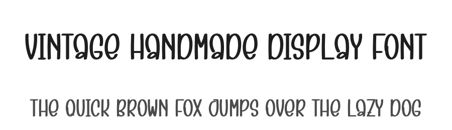 Vintage Handmade Display Font by creativeletter — Display Font