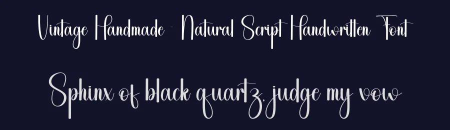 Vintage Handmade – Natural Script Handwritten Font by andikastudio — Script Handwritten Font — thumbnail 2
