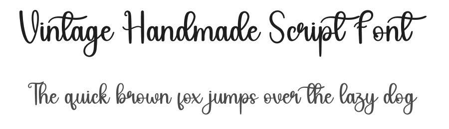 Vintage Handmade Script Font by andikastudio — Script Handwritten Font
