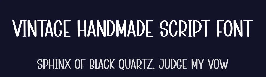 Vintage Handmade Script Font by creativeletter — Script Handwritten Font — thumbnail 2