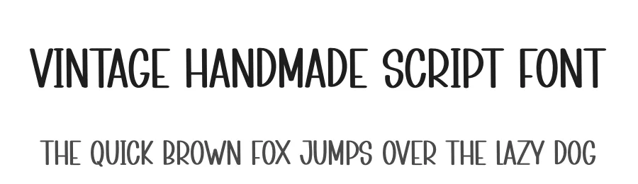Vintage Handmade Script Font by creativeletter — Script Handwritten Font