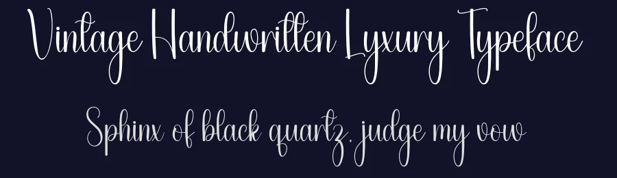Vintage Handwritten Lyxury Typeface by andikastudio — Script Handwritten Font — thumbnail 2