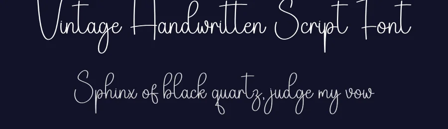 Vintage Handwritten Script Font by creativeletter — Script Handwritten Font — thumbnail 2