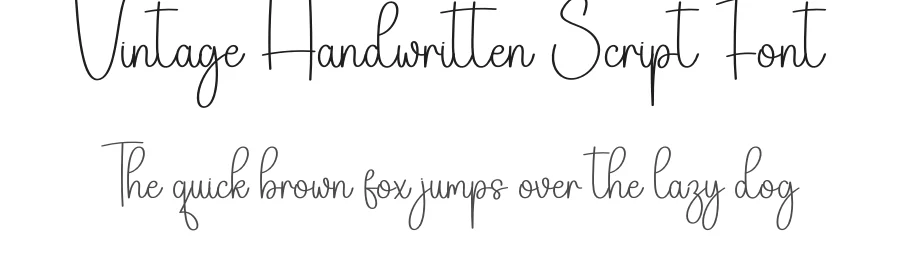 Vintage Handwritten Script Font by creativeletter — Script Handwritten Font