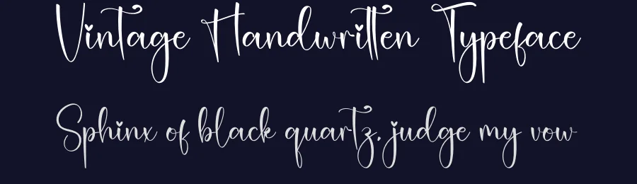 Vintage Handwritten Typeface by creativeletter — Script Handwritten Font — thumbnail 2