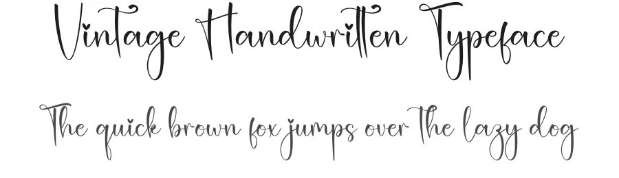 Vintage Handwritten Typeface by creativeletter — Script Handwritten Font