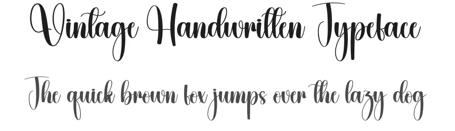 Vintage Handwritten Typeface by andikastudio — Script Handwritten Font