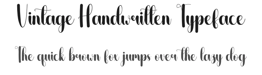 Vintage Handwritten Typeface by andikastudio — Script Handwritten Font