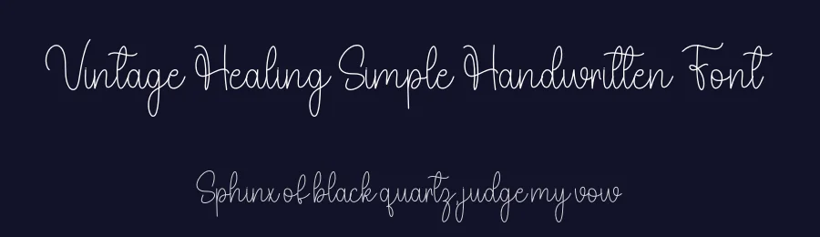 Vintage Healing Simple Handwritten Font by freshtypeink — Script Handwritten Font — thumbnail 2