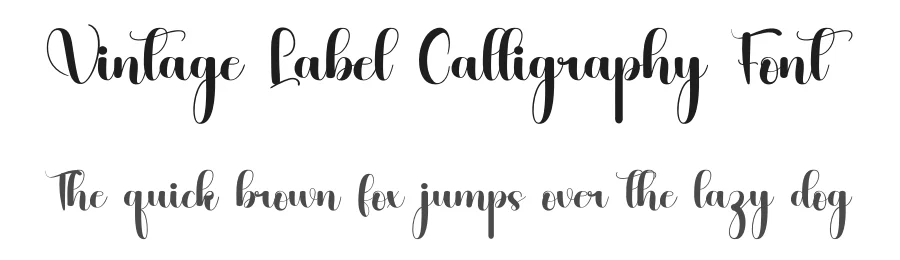 Vintage Label Calligraphy Font by inermediaSTUDIO — Script Handwritten Font
