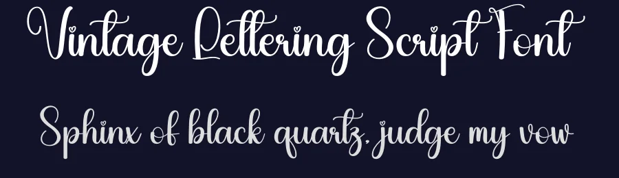 Vintage Lettering Script Font by creativeletter — Script Handwritten Font — thumbnail 2