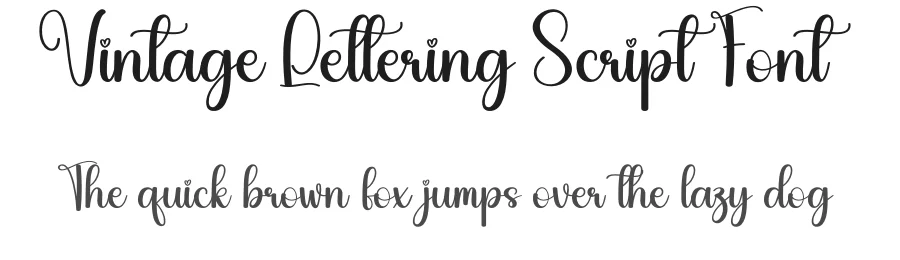 Vintage Lettering Script Font by creativeletter — Script Handwritten Font
