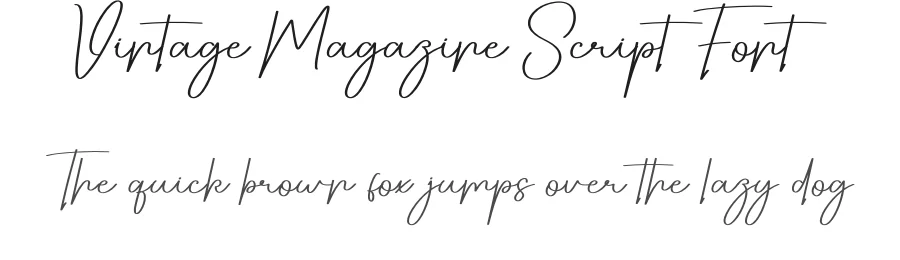 Vintage Magazine Script Font by creativeletter — Script Handwritten Font