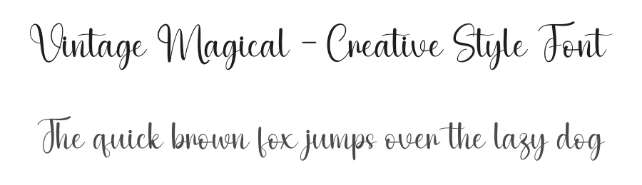 Vintage Magical – Creative Style Font by andikastudio — Script Handwritten Font