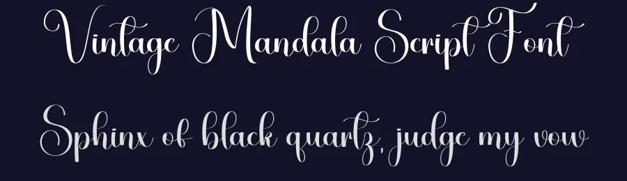 Vintage Mandala Script Font by inermediaSTUDIO — Script Handwritten Font — thumbnail 2