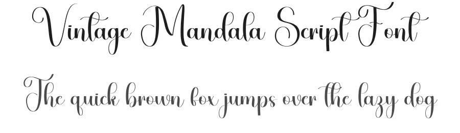 Vintage Mandala Script Font by inermediaSTUDIO — Script Handwritten Font