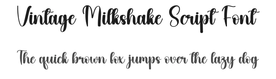 Vintage Milkshake Script Font by andikastudio — Script Handwritten Font