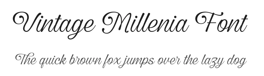 Vintage Millenia Font by grezlinestudio — Script Handwritten Font