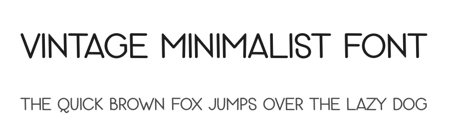 Vintage Minimalist Font by freshtypeink — Display Font
