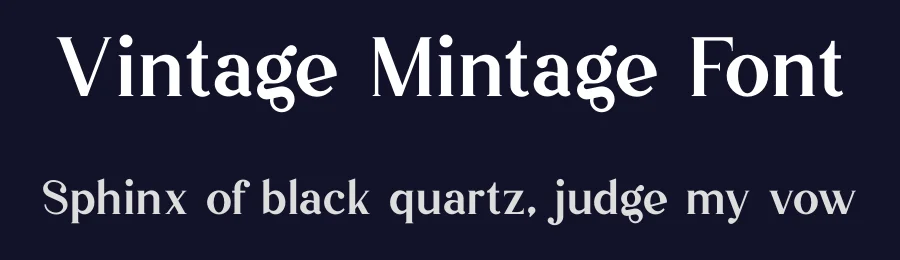 Vintage Mintage Font by vpcreativeshop — Decorative Font — thumbnail 2