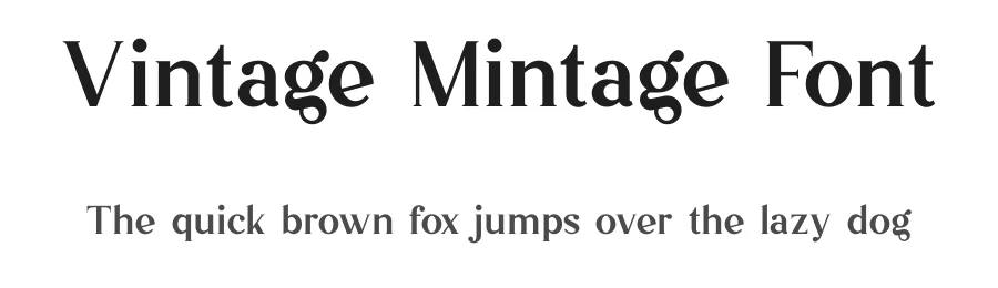 Vintage Mintage Font by vpcreativeshop — Decorative Font