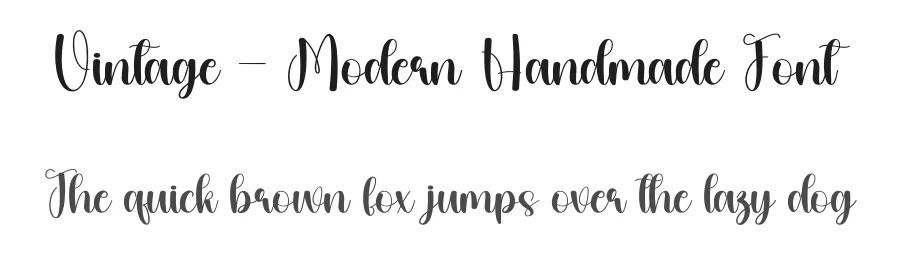 Vintage – Modern Handmade Font by andikastudio — Script Handwritten Font